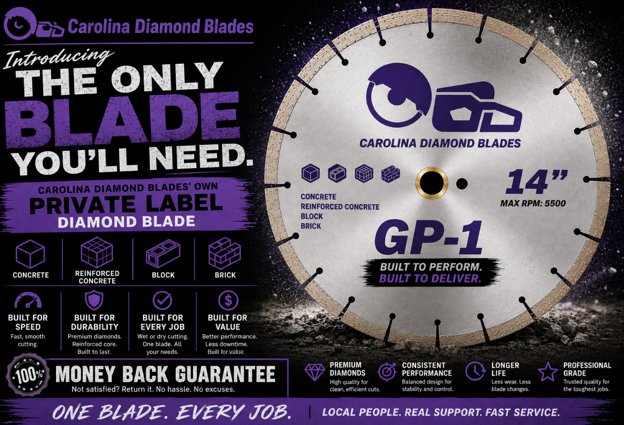 Carolina Diamond Blades GP-1 14" Concrete Diamond Blade 10-Pack