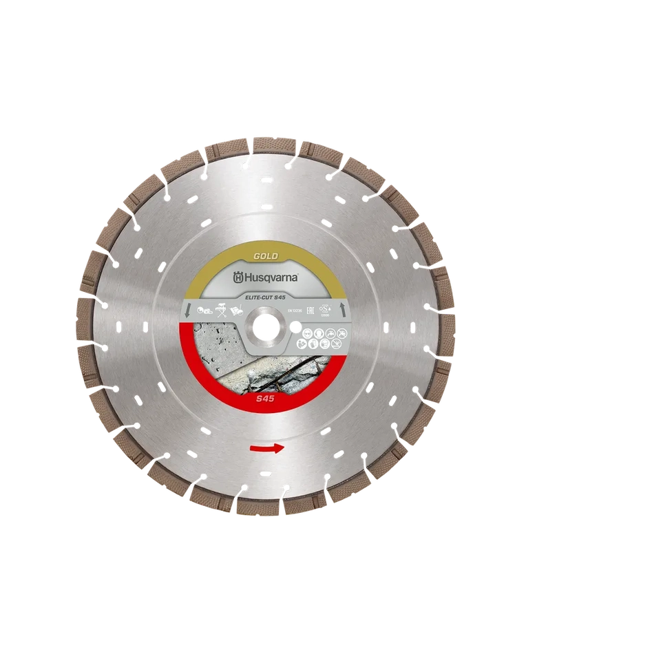 Exoblade Cutter Husqvarna ELITE-CUT S45 EXO-GRIT Diamond Blade for Reinforced Concrete ...