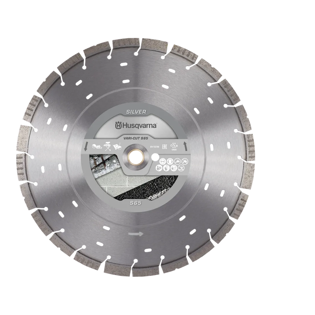Husqvarna Vari-Cut S65 14 inch diamond concrete blade for reinforced concrete