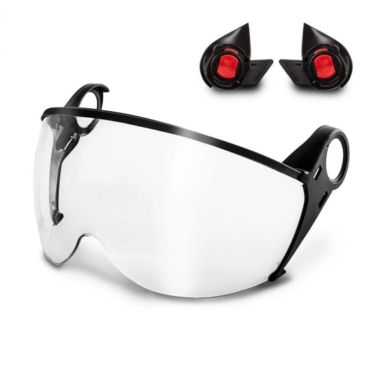 KASK Zen visor kit with panoramic face shield and helmet mounting adapters