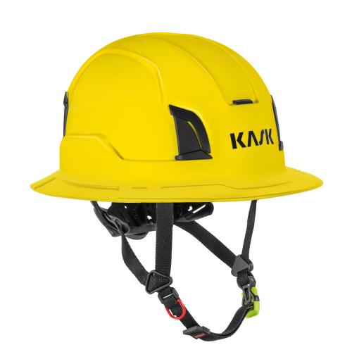 KASK Zenith X2 fire-retardant full brim helmet with adaptive flexible brim design